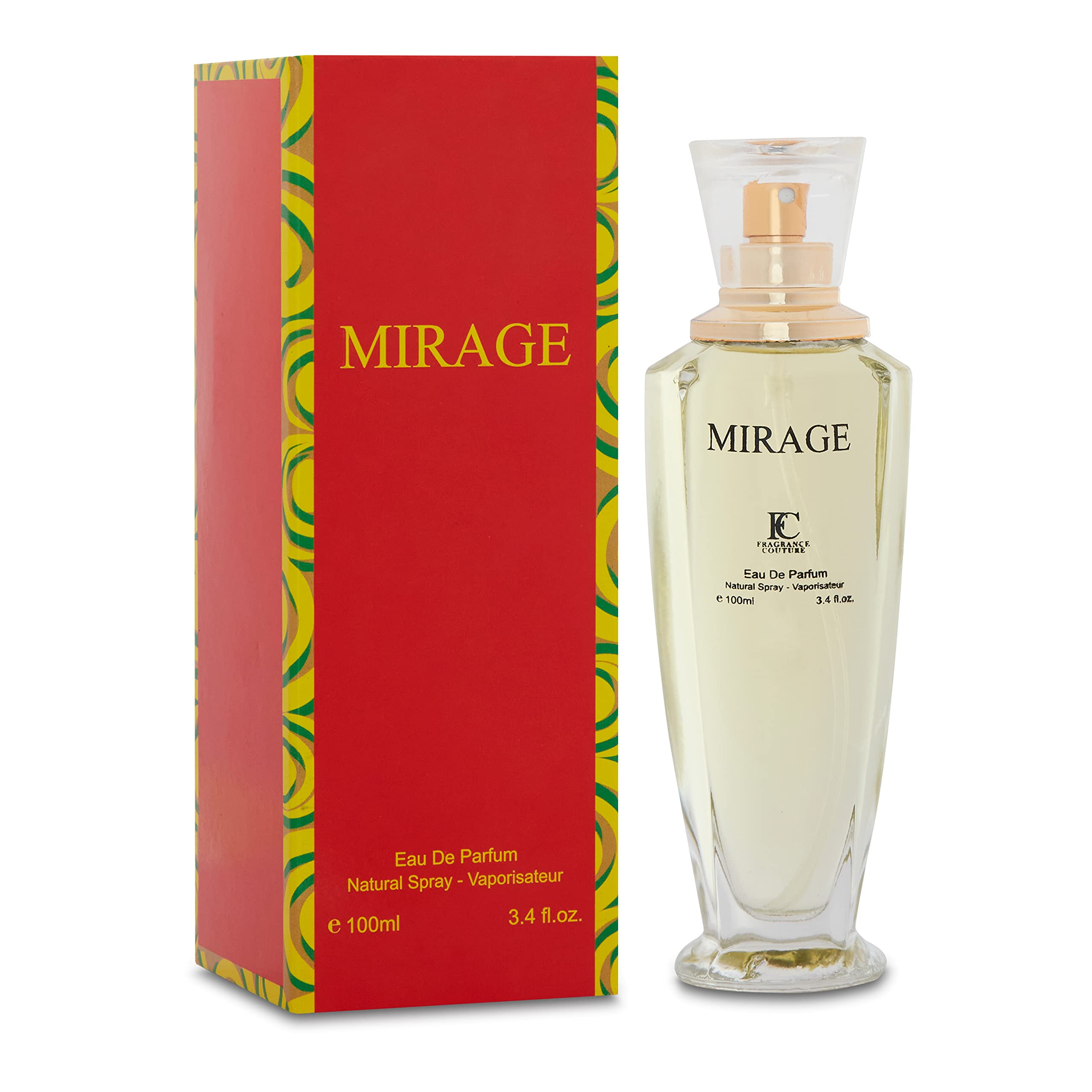 Fragrance Couture MIRAGE Women 3.4oz EDP Spray – Inspired Scent, Elegant Long